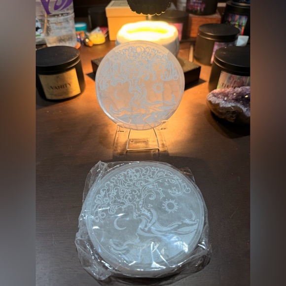 Mother Earth Other - Selenite Tree of Life Charging Plate